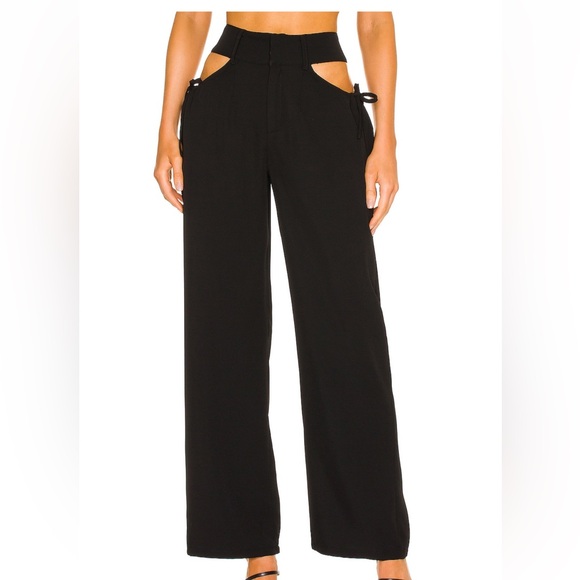 superdown Pants - Superdown- Benny Cut Out Pants in Black